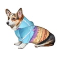 thumbnail image 7 of Honeii Pixel Desert Landscape Print Small Dog Hoodies Pet Hooded Sweatshirts Fall Winter Puppy Cat Sweaters Warm Clothes for Small Dogs Outfits Costume-X-Small, 7 of 7