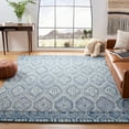 thumbnail image 2 of SAFAVIEH Aspen Eglantine Geometric Wool Area Rug, Grey/Blue, 7' x 7' Square, 2 of 7