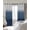 Navy Blue, variant on Sage Green Ombre Blackout Curtains for Bedroom/Living Room, Thermal Insulated Kitchen Curtains, Modern Abstract Art Texture Grommet Darkening Window Treatment Drapes 52"x72"x2