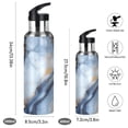 thumbnail image 2 of Yayeee 20oz Insulated Water Bottle Double Wall Stainless Steel with Flip Straw Lid, Abstract Marble Pattern, 2 of 7
