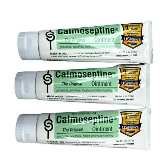 Calmoseptine Ointment Tube 4oz ( 3 pack ) FRESH PHARMACY STOCK!