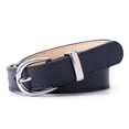 thumbnail image 3 of Cinturón de cuero Qarigey para mujer negro 110cm, 3 of 6