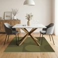 thumbnail image 3 of ODIKA 5'x7' Washable Area Rug Olive Green Geometric Abstract Modern Curved Lines and Shapes Design for Small Living Room, Bedroom, Easy Care, Non-Shedding, Pet Friendly, 3 of 7