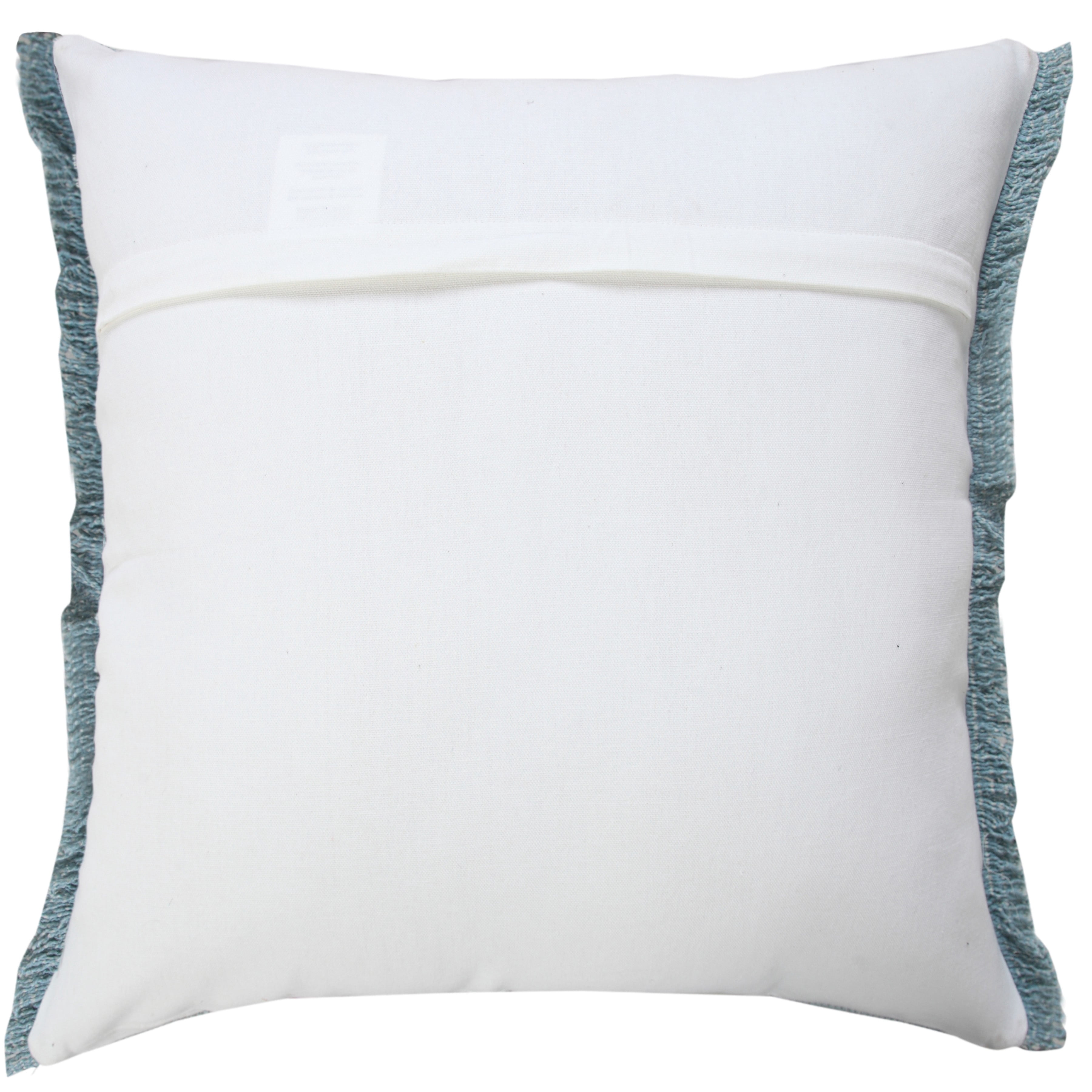 Harlow Hill Power Loomed Solid Cotton Throw Pillow Cover - 20" - Corydalis Blue