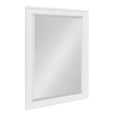 thumbnail image 3 of DesignOvation Bosc Framed Decorative Rectangle Wall Mirror, 22 x 28, White, Transitional Rectangular Vanity Mirror for Use as Bathroom Mirror for Over Sink or Refined Entryway Mirror, 3 of 7