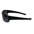 thumbnail image 3 of Mens Rectangular Warp Plastic Sport Bi-focal Reading Lens Sunglasses Matte Black 3.5, 3 of 4
