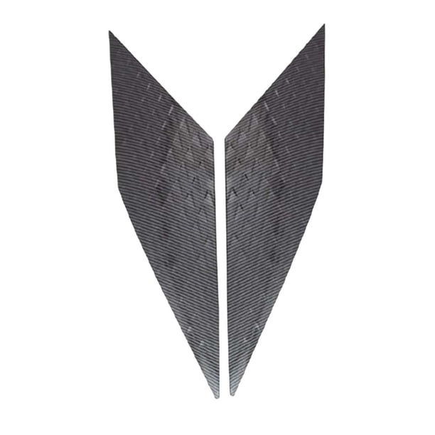 2 piezas de alerón trasero, cubiertas de moldura de ventana lateral, calcomanías de decoración, estilo de coche para Atto 3 Yuan Plus, accesorios , Fibra Fibra de carbon