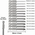 thumbnail image 4 of Magnetic Cross-Head Screwdriver Bits Set - 8 Pieces, 75mm Length, S2 Steel Construction, 1/4" Hex Shank, Single Head Design for Electric Tools, Compact & Portable (0.095KG) - Ideal for Professional &, 4 of 6