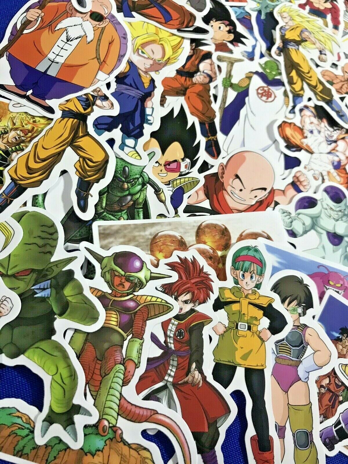 100 Lot Dragon Ball Z GT Laptop Wall PS4 XBOX Phone Decal Character Sticker Pack 