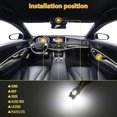 thumbnail image 4 of 42pcs T10 Led Car Bulb (white),universal Car Led Smd Bulbs Kit Interior Dome License Plate Lights Festoon Map Reading Light, 4 of 5