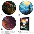 thumbnail image 3 of Designart "horizon Aurora Borealis Natures XIV" Landscape & Nature Floater Framed Wall Art Print, 3 of 7