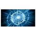 thumbnail image 2 of Fractal 3D Spirale Bleu Profond - Impression sur Toile Contemporaine, 2 of 3
