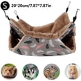 thumbnail image 4 of Ferret Chinchilla Hammock, 34X34Cm Small Pet Hammock Rabbit Hammock Soft Double Layer Hammock For Hamster Chinchilla Guinea Pig Rat Mouse Squirrel Hedgehog Small Animal, 4 of 5