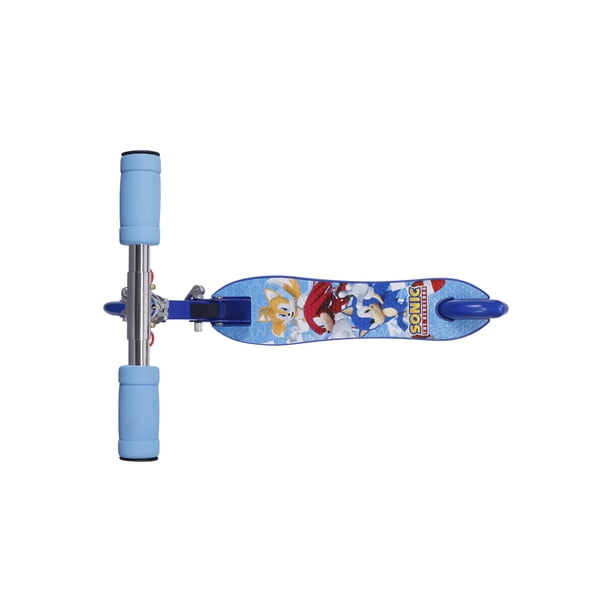 Sonic Kids Foldable Scooter with Light-up Wheels for Preschool
