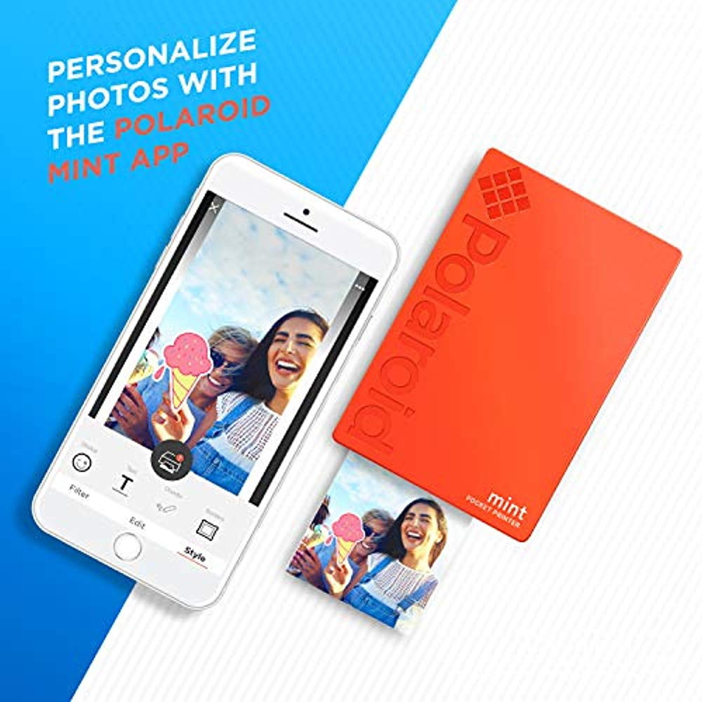 polaroid mint pocket printer zero ink technology bluetooth
