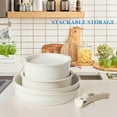 thumbnail image 3 of Simenmax Pots and Pans Set Non Stick, 12-Piece Induction Kitchen Cookware, Oven-Safe, Stackable RV Cookware with Removable Handle, 3 of 10