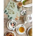 thumbnail image 4 of Spring Leaves Kitchen Dish Towels for Drying Dishes Set of 2, Pink Flowers Pastoral Botanical Green Waffle Weave Microfiber Hand Tea Bathroom Towels Quick Dry & Absorbent Towel 15.7x23.6, 4 of 7