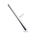 thumbnail image 4 of INSPIRE CHIC Men's Solid Color Narrow Stripes Necktie Graduation Suit Formal Ties Navy Blue, 4 of 5