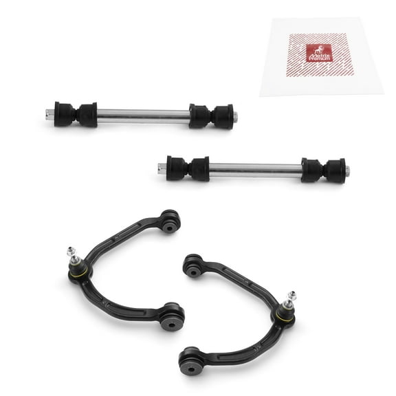 Metrix Premium Chassis Parts - 4 PC Front Upper Control Arm & Front Sway Bar Stabilizer End Link Kit Fits 03-05 Chevrolet Express 2500 RWD, 03-22 GMC Savana 3500, RK641505, RK641506, K700539, K80631