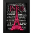 thumbnail image 2 of Grey, Jace 12x14 Black Modern Framed Museum Art Print Titled - Paris Type, 2 of 5