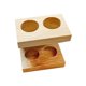 thumbnail image 1 of Soporte para cabezales de cepillo de dientes eléctrico, soporte de madera, accesorios para estante, organizador de mostrador 2 agujeros, 1 of 9
