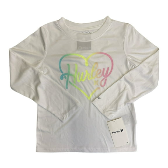 Hurley Girl's Long Sleeve Dri-Fit UPF 50  Swim Shirt (4)