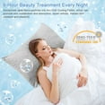 thumbnail image 5 of Quntis Cooling Pillowcase Queen Size, 2 Pack Hidden Zipper Arc-Chill Cool Pillowcases with Double-Side Design [Oeko-TEX Certified], Anti-Static, Skin-Friendly, Machine Washable Pillow Cases - Gray, 5 of 9