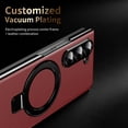 thumbnail image 2 of Allytechgroup Shockproof Case for Samsung Galaxy Z Fold 7, Magnetic Cover Support Wireless Charging Anti-Scratch Ring Bracket Stand Bumper Rugged Phone Case for Galaxy Z Fold 7, Red, 2 of 9