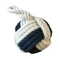 thumbnail image 1 of Tope de puerta decorativo Macarena con nudo de Cuerda estilo náutico 15 cm Beige Azul Oscuro, 1 of 7