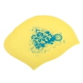 thumbnail image 1 of Silic pour Cheveux Longs Femmes Étanche Natation Plongée Jaune, 1 of 7