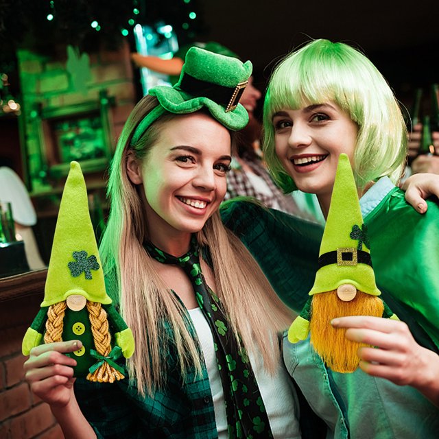Decoraciones Del Día de San Patricio, Muñeco Sin Rostro Del Día de Irlanda, Adornos de Rodolfo