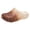 Brown, variant on Women's Men's Plush Lined Clogs with Arch Support Comfortable Gradient Closed Toe Memory Foam Fuzzy Slippers Winter Warm Indoor Outdoor House Shoes