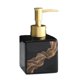 thumbnail image 1 of Dispensador de jabón de cerámica, elegante diseño de rayas onduladas, botellas de cerámica, dispensador de loción líquida for baño, dispensador de cocina, 9,5 oz/280ml, 1 of 7