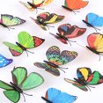 thumbnail image 5 of 12Pcs 3D Butterfly Wall Stickers Led Light, Removable Decals, Cute Colorful Luminous Butterflies Art Decor Murals For Kids Baby Boy Girl Bedroom Classroom Party Wedding Tv Background, 5 of 10