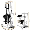 thumbnail image 2 of Electric Patient Lift Transfer Chair Split Seat Patient Lift Wheelchair For Home, Includes Patient Lift Sling and Bedpan, Easy One-Key Lift, Bedside Commode, Shower Chair, Patient Transfer Chair, 2 of 15
