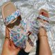 thumbnail image 1 of Sandalias de verano para mujer, sandalias planas sin cordones, zapatos romanos de cristal, sandalias informales con punta abierta Wmkox8yii  ytu8722, 1 of 8