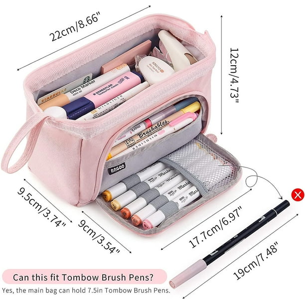 Acheter Petit sac à crayons parfumé, étui à stylos, pochette de rangement  Portable en tissu tissé pour papeterie scolaire et cosmétique