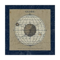 Trademark Fine Art 'Globe Blue' Canvas Art by Sue Schlabach