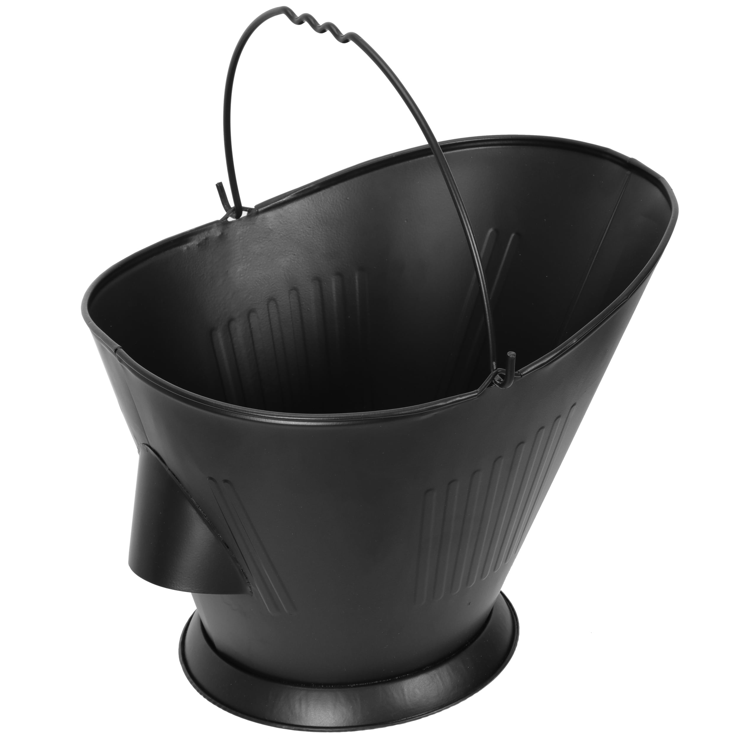 ZENSTYLE Iron Fireplace Ash Bucket for Living Room Study Grate Clean