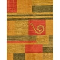 thumbnail image 1 of Ahgly Company Indoor Rectangle Abstract Dark Orange Abstract Area Rugs, 2' x 3', 1 of 6