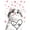 Cat 8, variant on jejeloiu Black White Tabby Cat Twin Sheet Sets Kids,Cartoon Kitten Pattern Bedding,3pcs