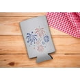 thumbnail image 2 of Memorial Day Cookout Favors Fireworks Light Blue 12-Pack Ultra Slim Can Thermocoolers, 2 of 8