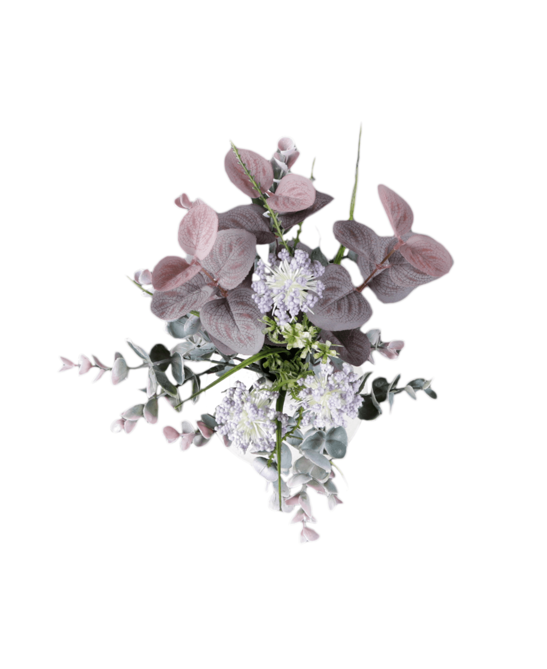 Home Decor Collection 14” Artificial Mixed Floral Arrangement in Sand White Ceramic Vase Made for Tabletops – 1.3 lbs
