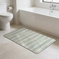 thumbnail image 4 of Bathroom Mat Absorbent Quick Dry Striped Rug, Stain Resistant and Non Slip, Soft Polyester for Entryway, Kitchen or Bath Decor, 4 of 6