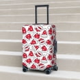 thumbnail image 6 of Fuzoiu Christmas Hat Print Suitcase Cover,Washable Luggage Covers for Suitcase,Elastic Luggage Protector Cover,Scratch Resistant Travel Suitcase Covers-Medium, 6 of 7