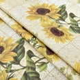 thumbnail image 5 of Sunflower Vinyl Tablecloth for Rectangle Tables, Waterproof PVC Plastic Table Cloth Covers Oblong Oval Oilcloth Wipeable Tablecloths for 7 Foot Large Picnic Table Outdoor Camping 60x84 Inch, 5 of 6