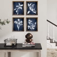 thumbnail image 6 of Rustic Navy Blue Botanical Wall Art Vintage Flower Poster Picture Plant Wall Print Modern Farmhouse Floral Painting French Country Kitchen Room Decor - Cobalt Blue Leaf Sketch - Antique Indigo, 6 of 6