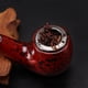 thumbnail image 3 of Juego de pipa de tabaco, pipa de baquelita curva, fondo plano con herramientas de limpieza de pipa, caja de regalo y accesorios para pipa, 3 of 3