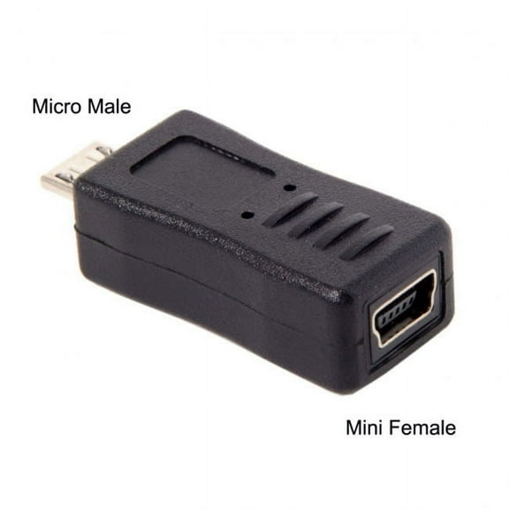 FVH Mini Size Micro USB 5Pin Male to Mini Female USB Data Charge Adapter for Tablet Cell Phone