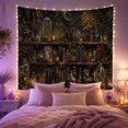 thumbnail image 2 of Apothecary Shelf Scene with Crescent Moon and Candles, Serene Gothic Style for Gothic Decor Fans, Wall Decor, Housewarming Gift, Tapestry Wall Hanging for Study Room and Bedroom, 2 of 6